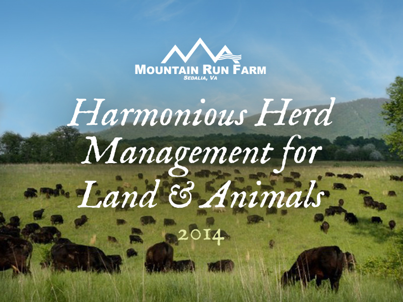 Harmonious Herd Management for Land and Animals (Presentation)